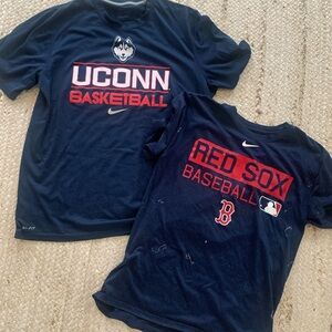 Nike UCONN Basketball DriFit Tee Tshirt L EUC Boston Red Sox T-shirt M